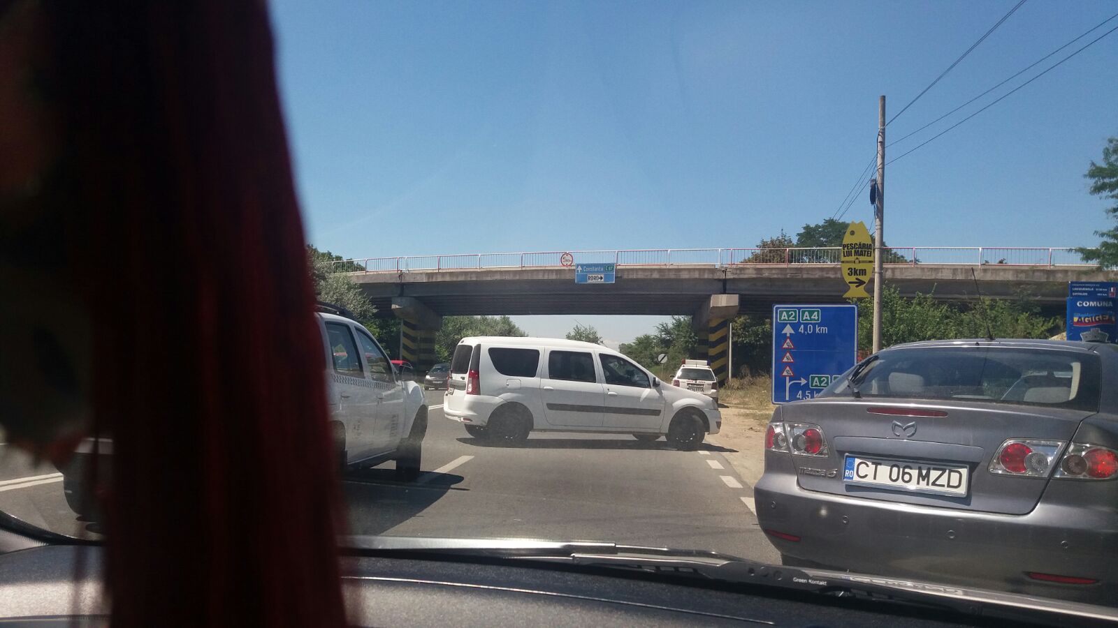 Traficul auto, deviat pe podul nou de la Agigea