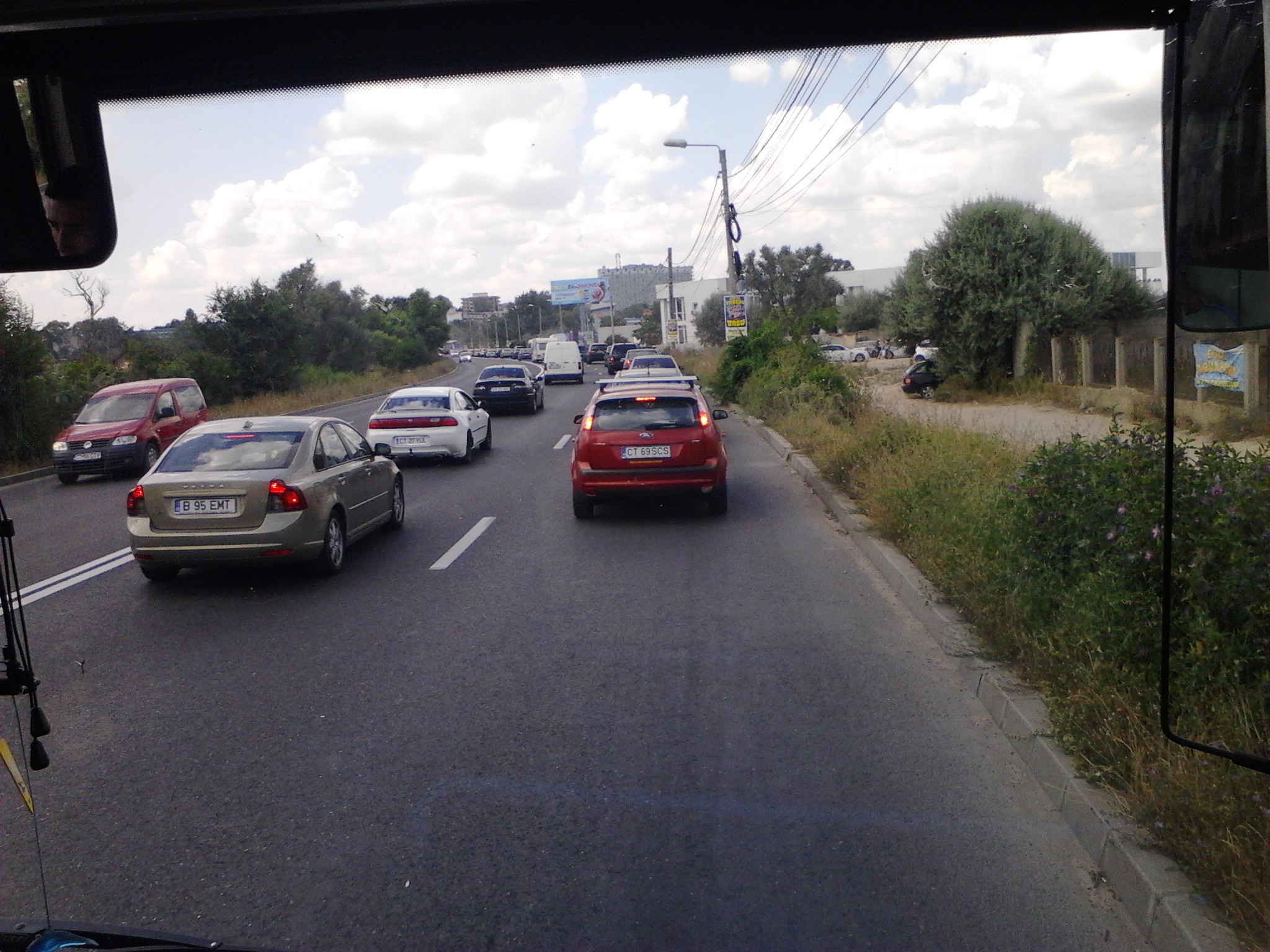 FOTO – Trafic INFERNAL la ieșirea din Eforie