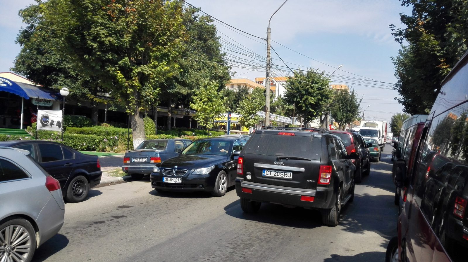 FOTO – Ambuteiaj în centrul stațiunii Eforie Nord