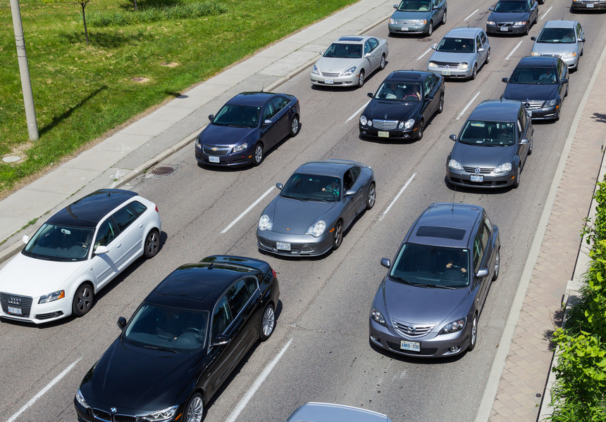 Trafic intens și la ieşirea de pe autostrada A1