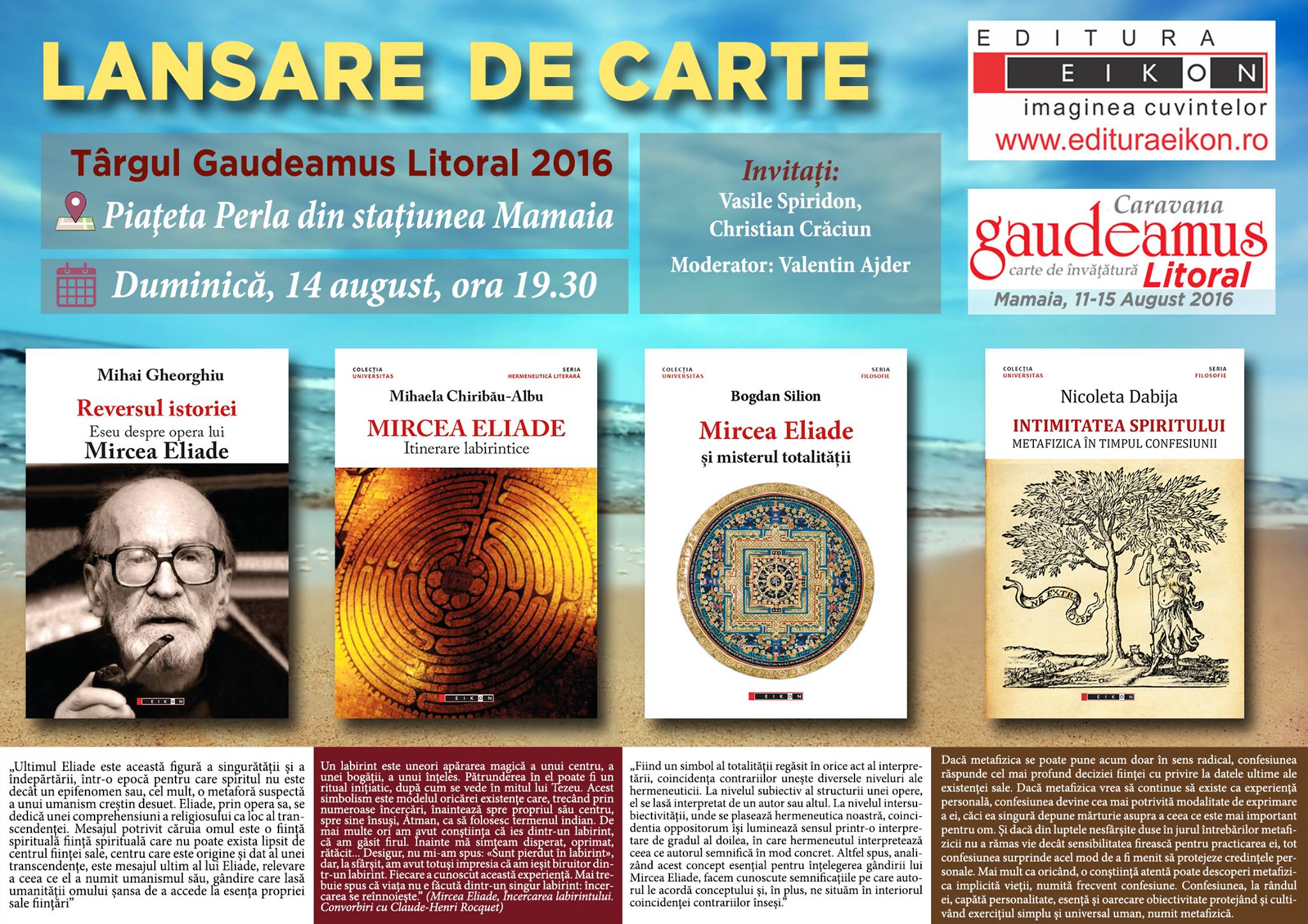 Târgul Gaudeamus Litoral 2016: O nouă zi plină de evenimente