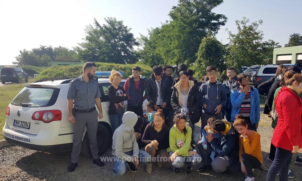 Sirieni prinși în timp ce încercau să intre ilegal în România