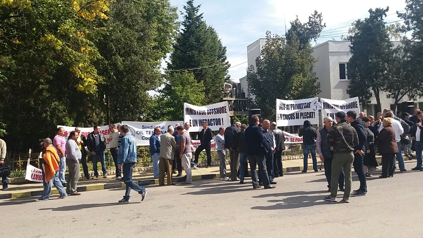 FOTO – CONSTANȚA: Au început protestele la Oil Terminal