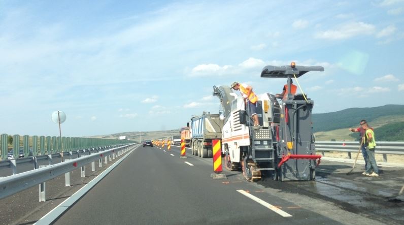 Se execută lucrări pe autostrada A1 Bucureşti – Piteşti