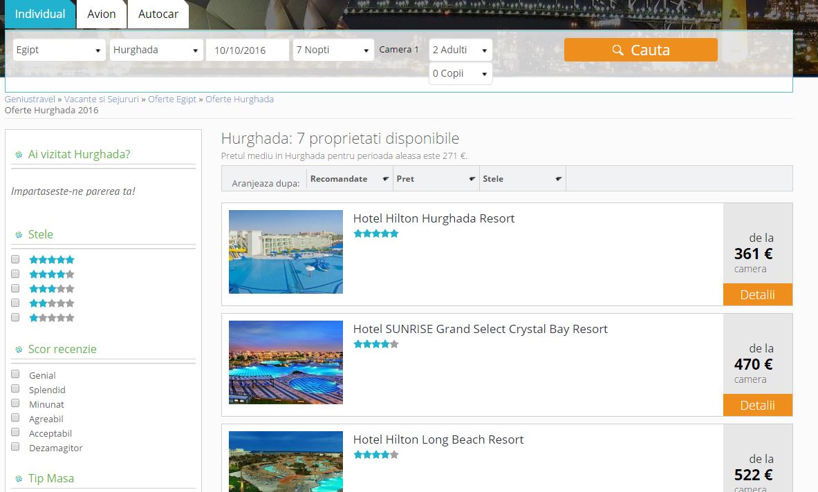 Pe site-ul agenției de turism Genius Travel se mai pot face REZERVĂRI, deși compania este în procedura de insolvență