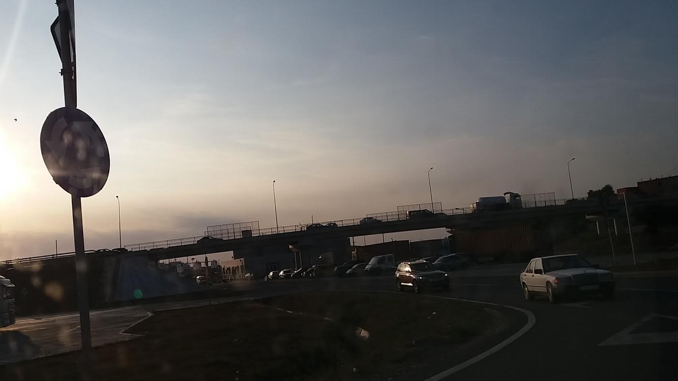 FOTO: Situația traficului după închiderea podului de la Agigea