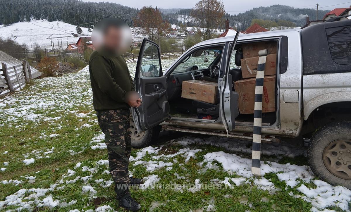 VIDEO/FOTO: Focuri de armă trase de polițiștii de frontieră pentru reținerea unui contrabandist
