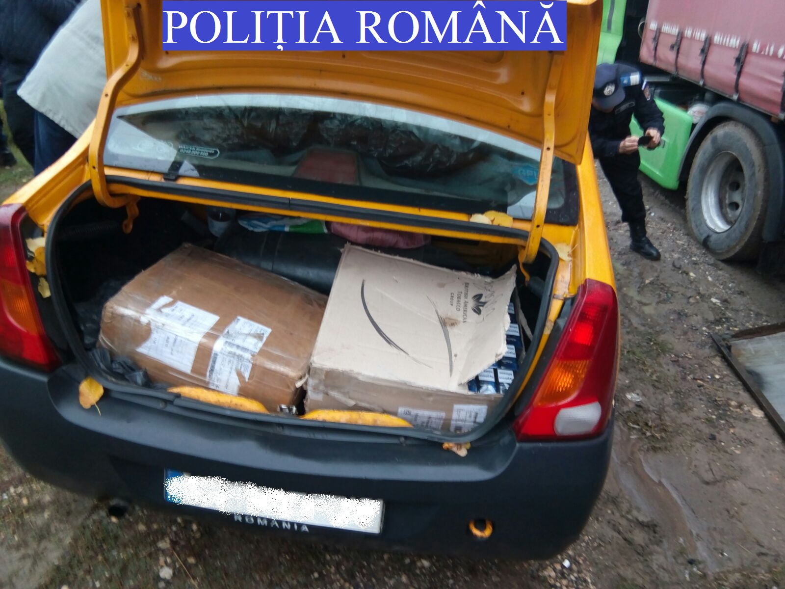 CONSTANȚA: Dosar penal pentru un bărbat care a fost prins cu ţigări de contrabandă