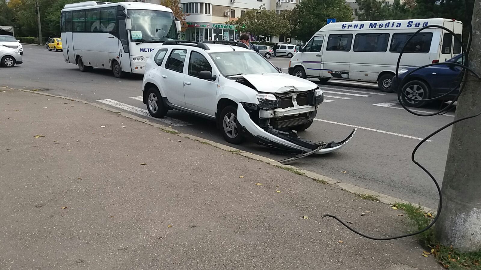 Foto – CONSTANȚA: Accident rutier pe șoseaua Mangaliei