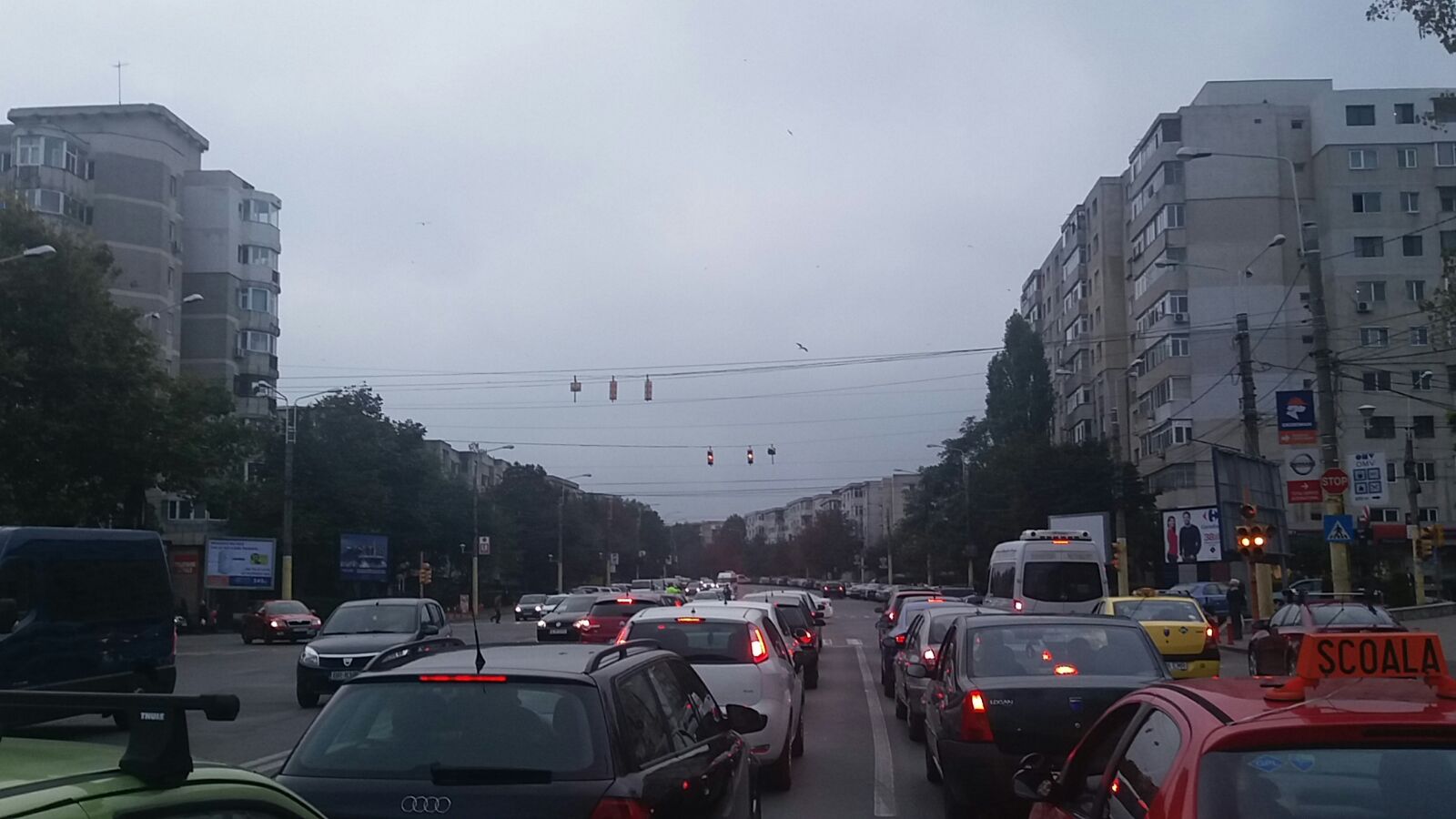 Foto – CONSTANȚA: Trafic rutier paralizat în zona TOMIS III