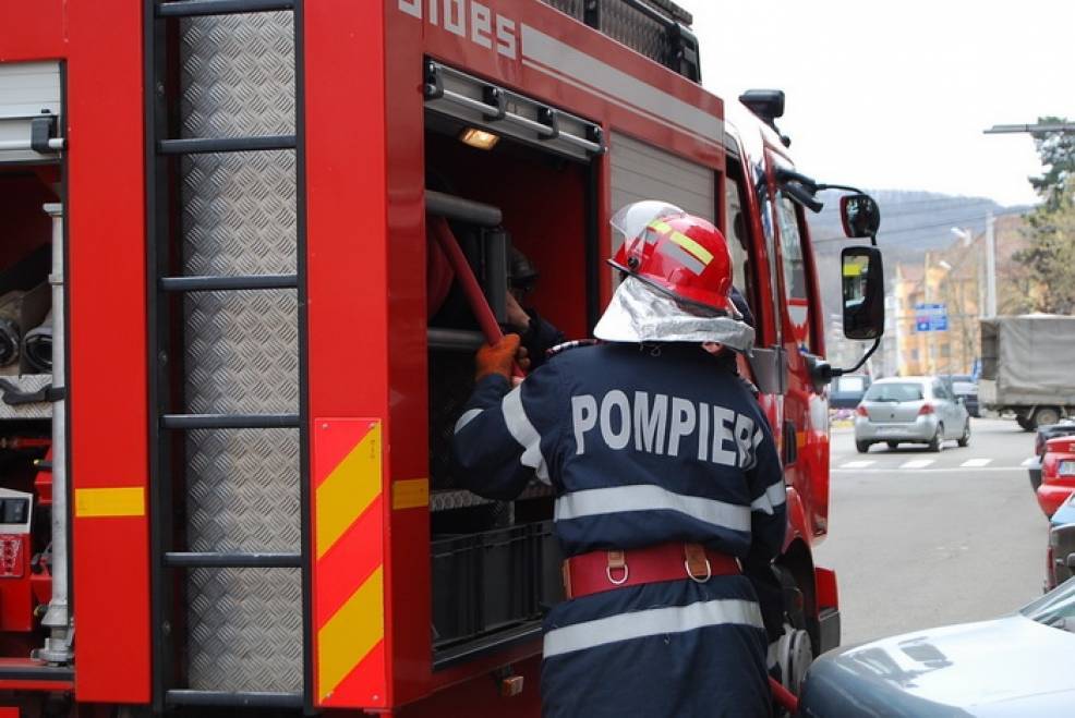 Incendiu puternic în Delta Dunării