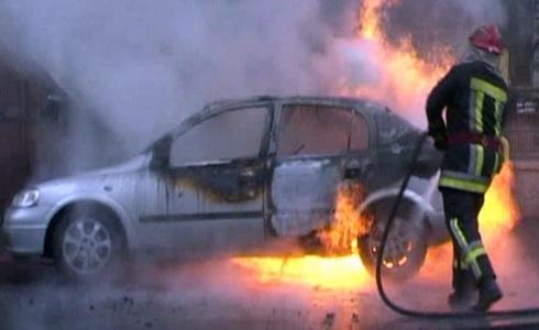 O mașină a luat FOC în CONSTANȚA