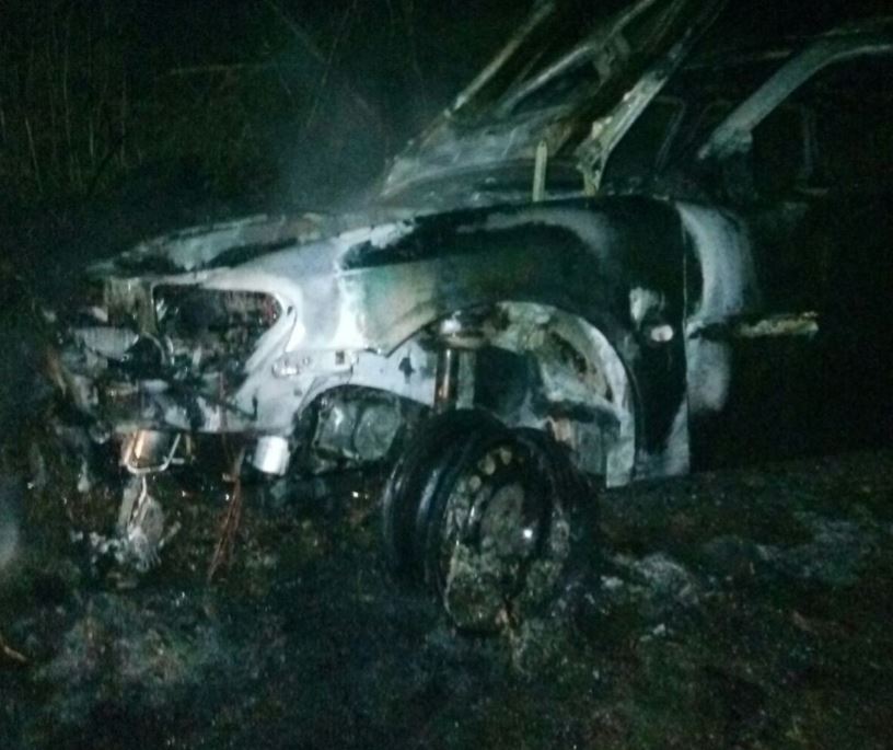 CĂLĂRAȘI/FOTO: Automobil distrus de un incendiu