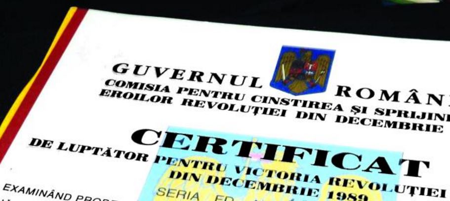 Certificate de revoluționar date în orașe unde nu au existat morți sau răniți la Revoluție
