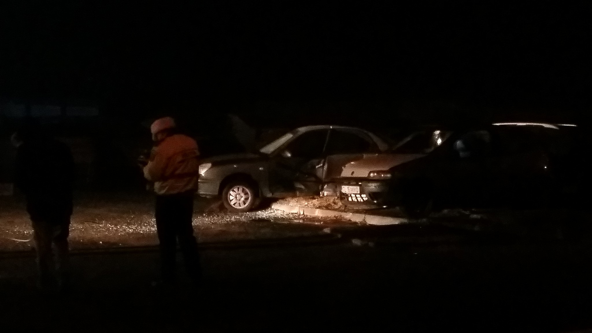 TULCEA/FOTO: Accident în noaptea de Crăciun