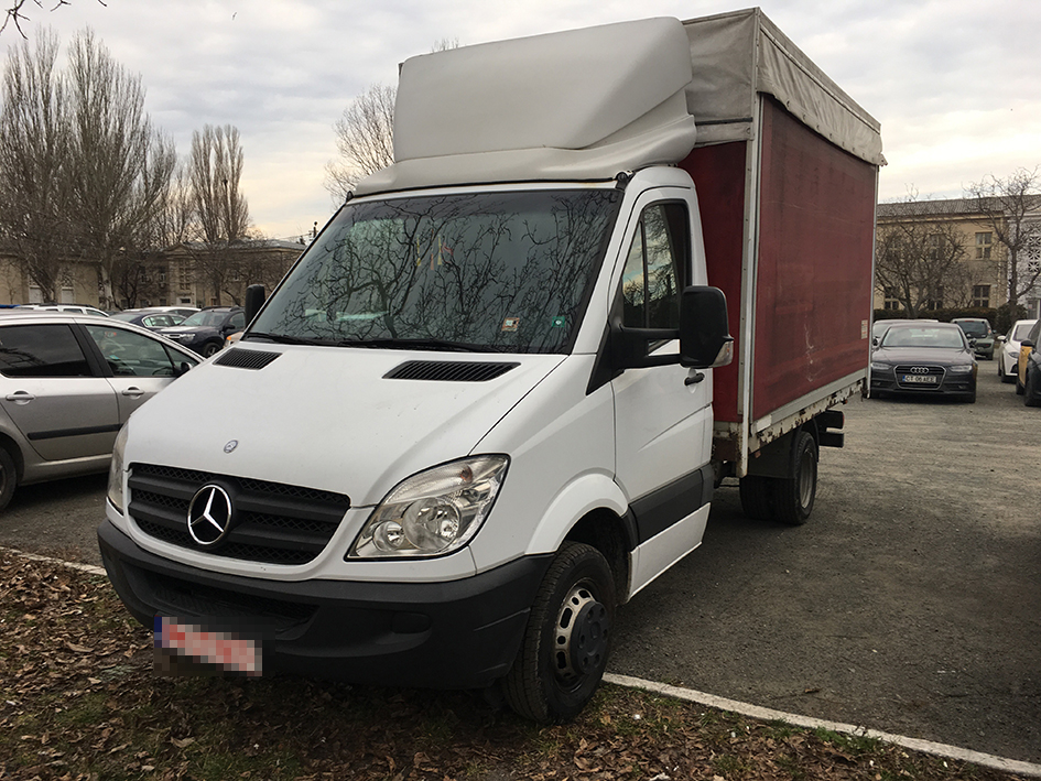 FOTO – Mercedes furat din ITALIA din anul 2014, găsit în CONSTANȚA