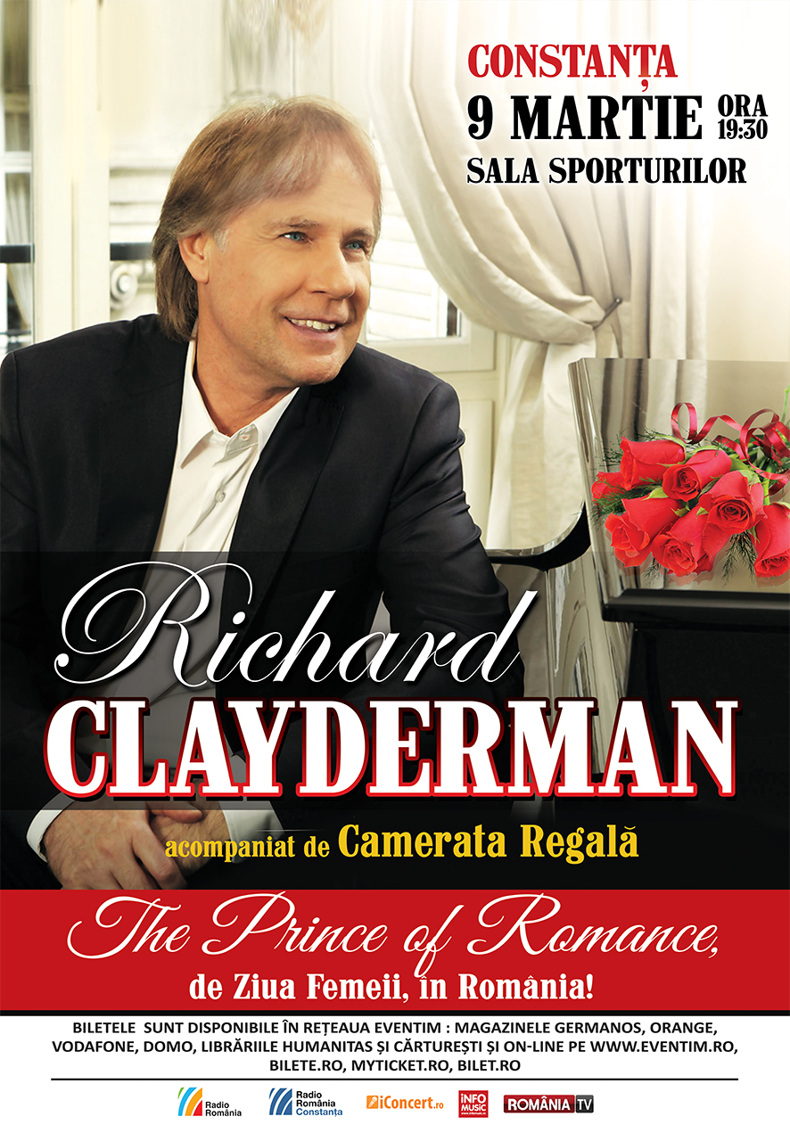 VIDEO Pianistul Richard Clayderman concertează de Ziua Femeii la Constanța