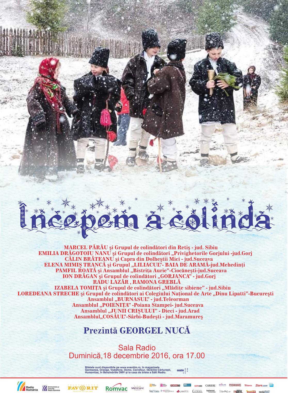 Începem a colinda la Sala Radio