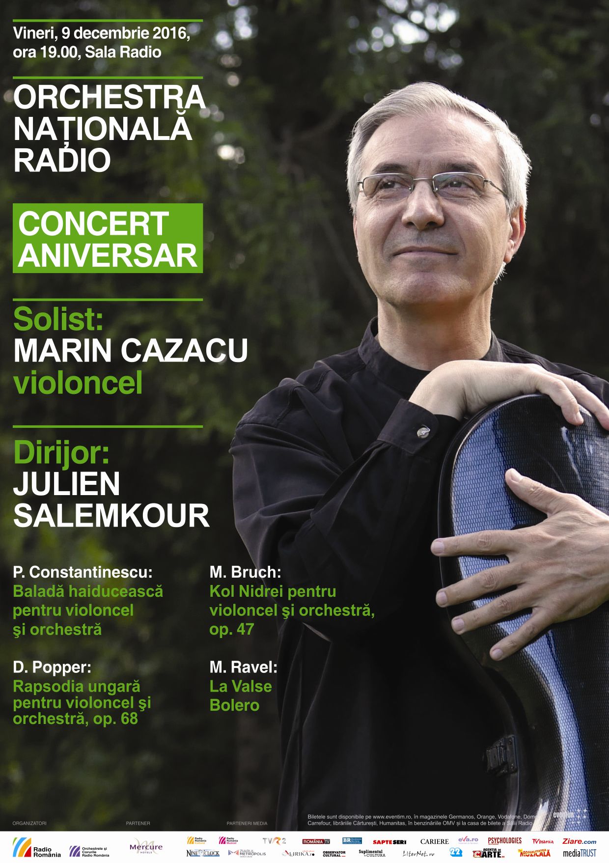 Concert aniversar Marin Cazacu cu Orchestra Naţională Radio