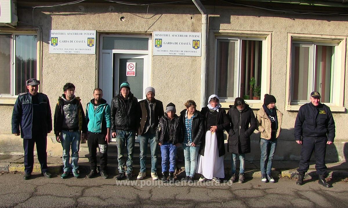 FOTO – Transfugi irakieni, prinși în apropiere de Negru-Vodă