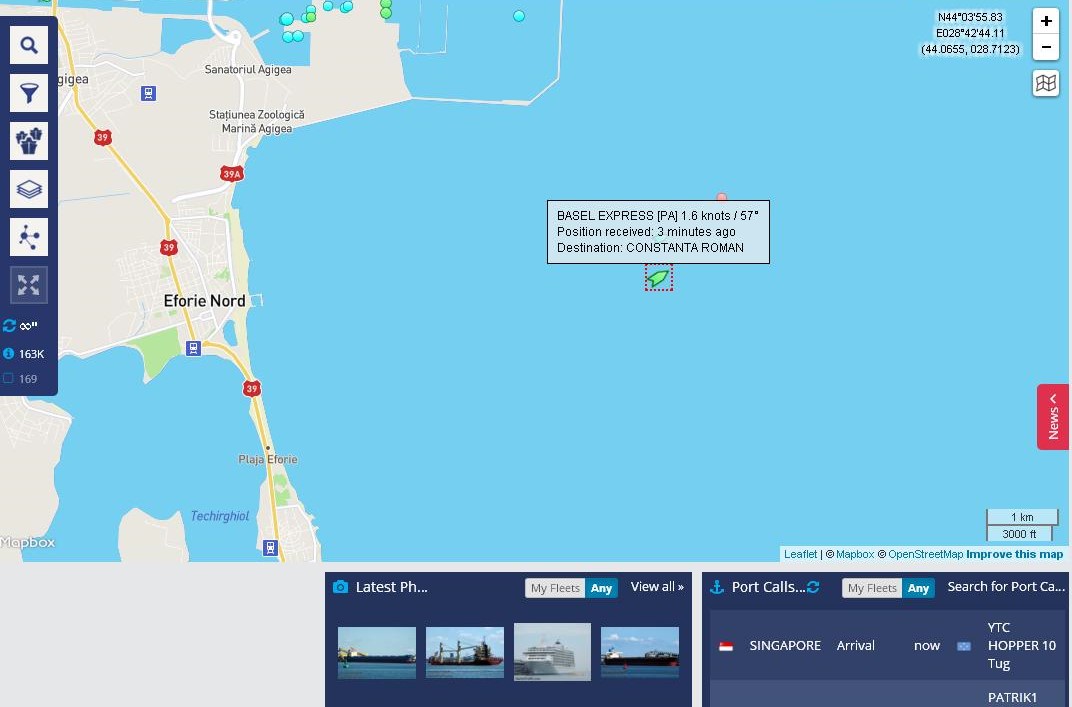 UPDATE – Nava aflată în derivă aseară în Marea Neagră A AJUNS în Portul Constanța