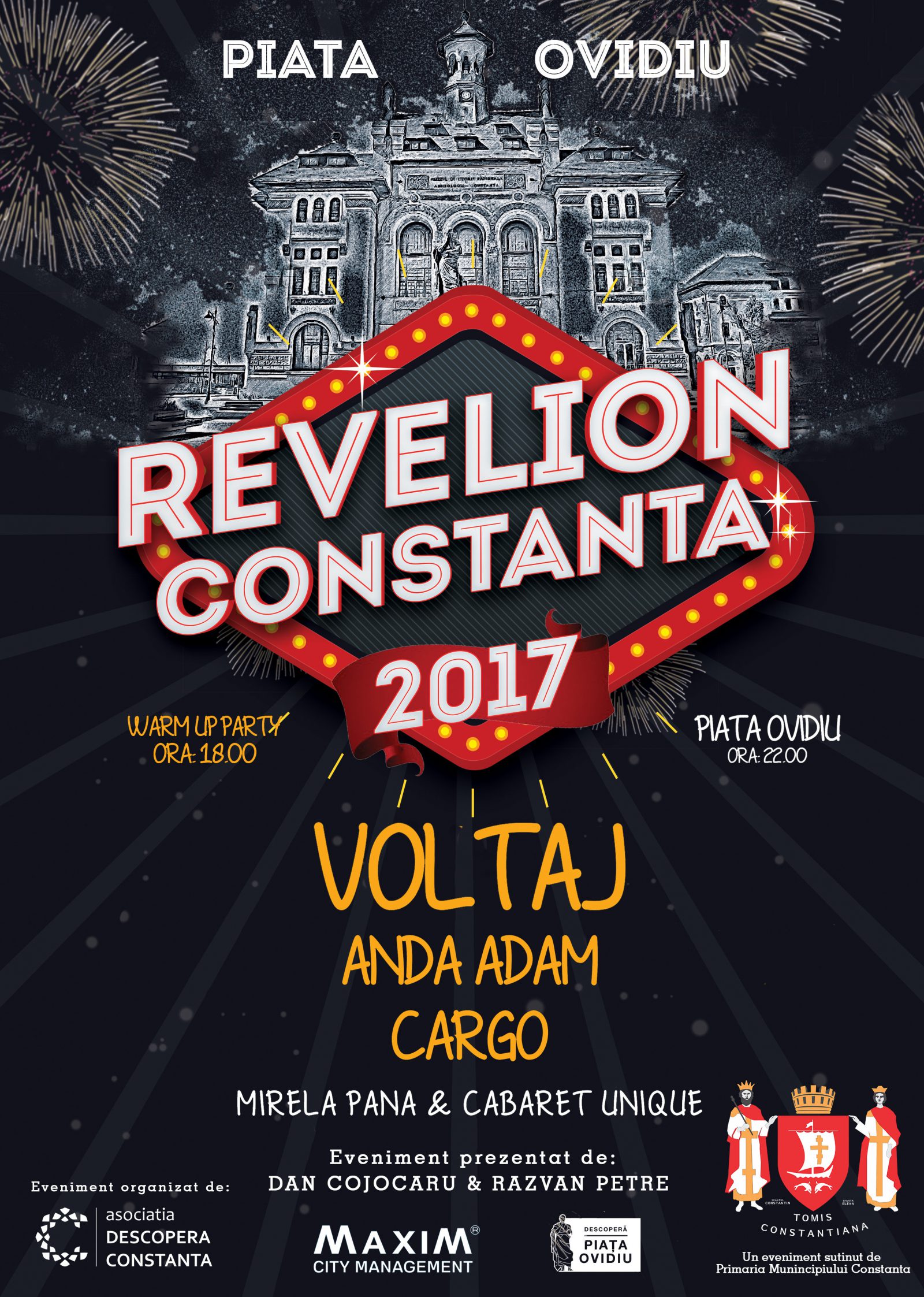 Revelion 2017: Patru tone de artificii la CONSTANŢA