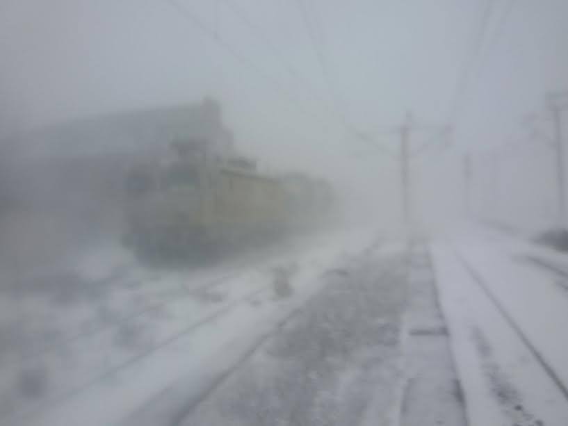 VIDEO – Cum circulă trenurile prin viscol pe Regionala CFR Constanţa