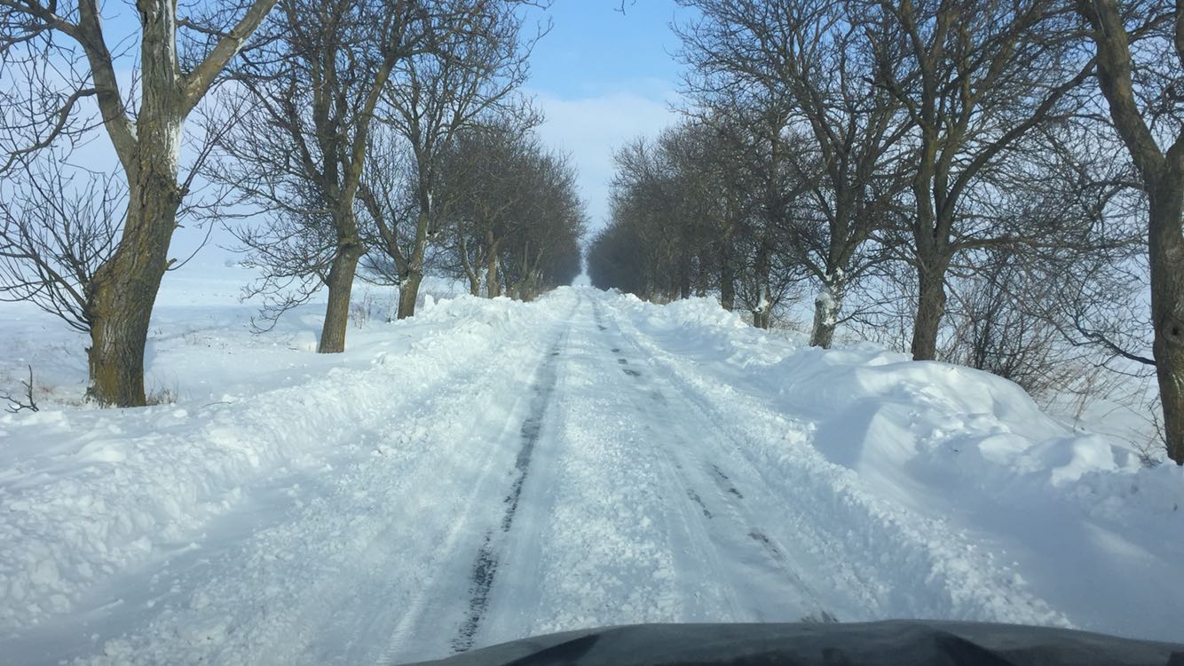 Update/Foto –Județul Constanța. Sudul județului, tot sub nămeți