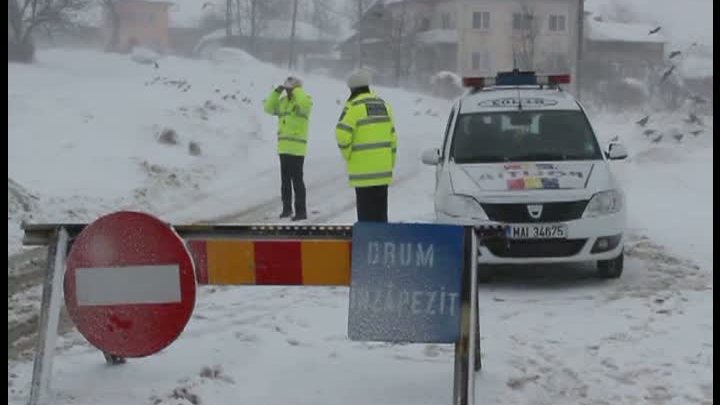 TULCEA. Patru drumuri naţionale sunt încă închise