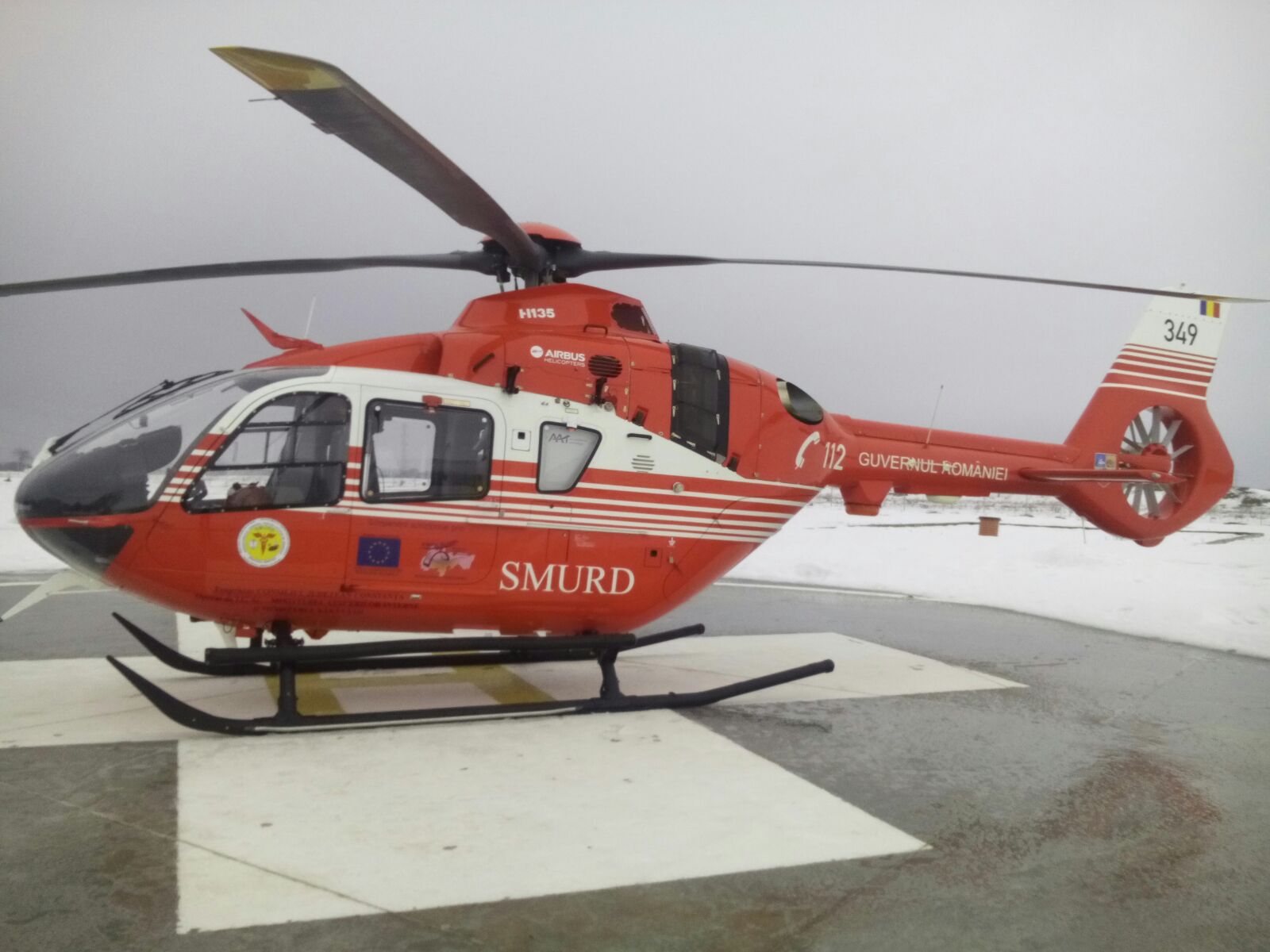 Noul elicopter al SMURD CONSTANȚA, mai performant decât cel prăbuşit în Lacul Siutghiol
