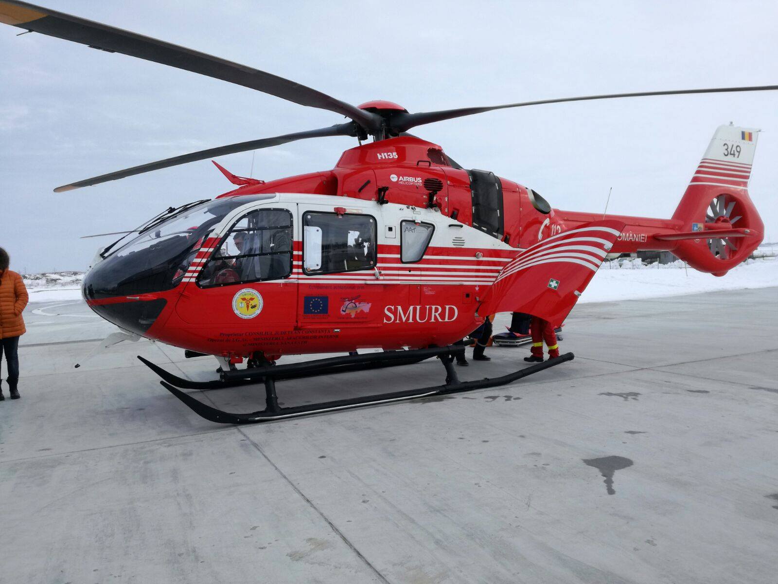 FOTO Constanța are un nou elicopter SMURD, mai performant