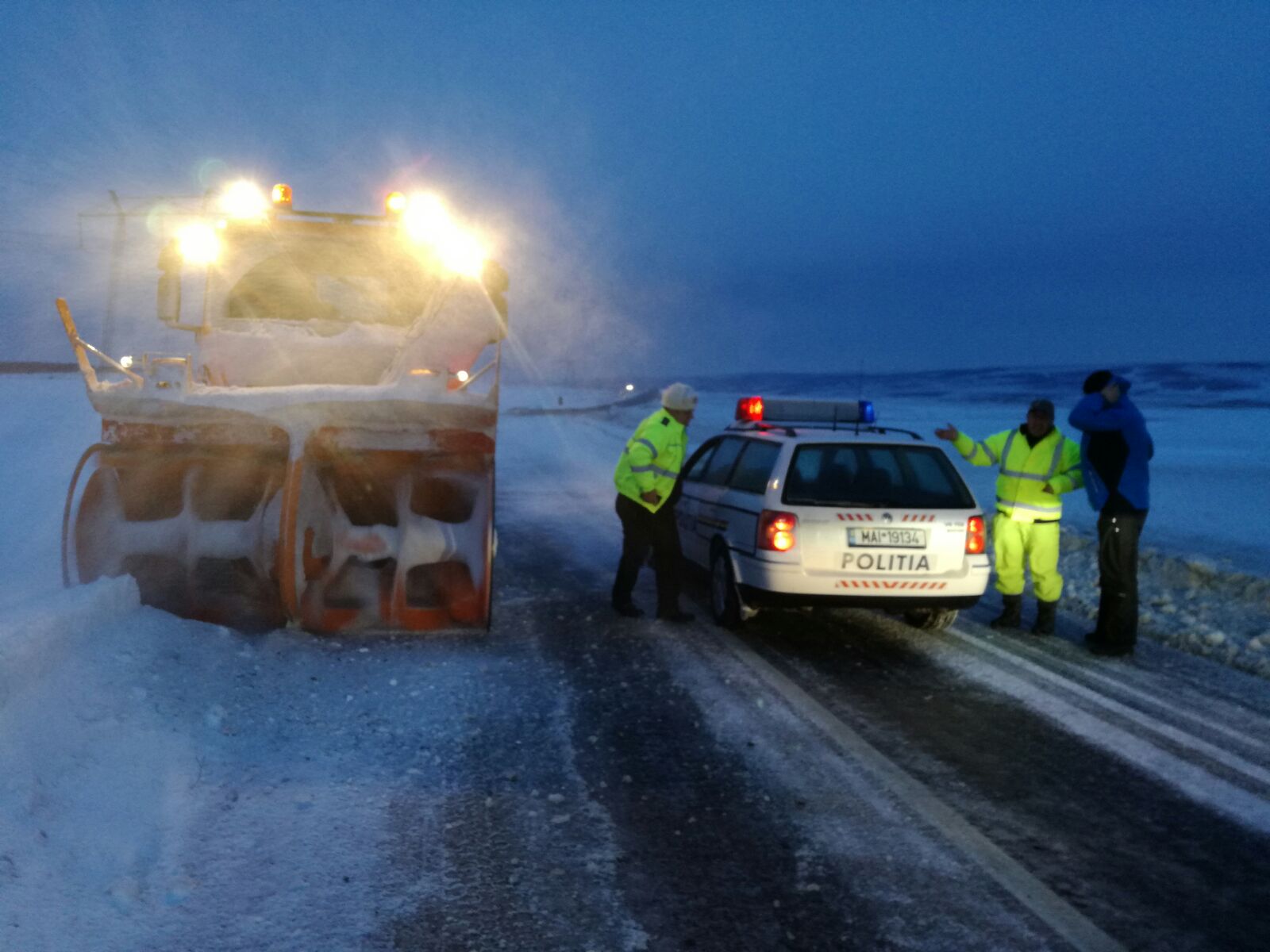 FOTO. Pe DN 22 Constanța – Tulcea se circulă controlat