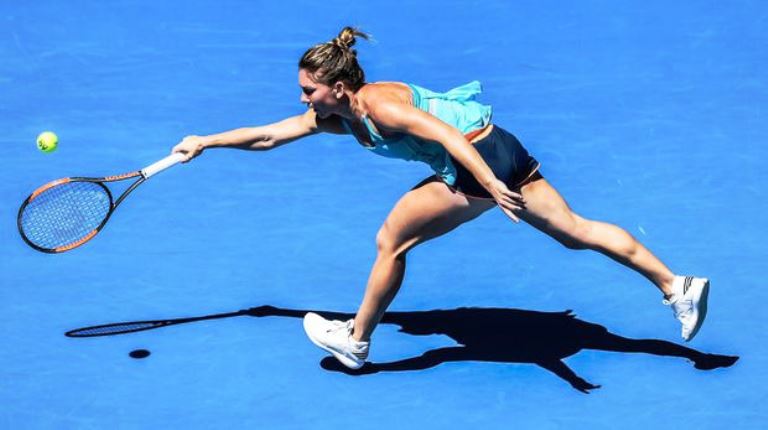 Simona Halep a acuzat dureri la genunchi în partida cu Shelby Rogers