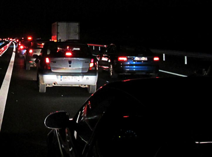 Judeţul Braşov: Aglomerație pe DN1. Traficul rutier a fost deviat