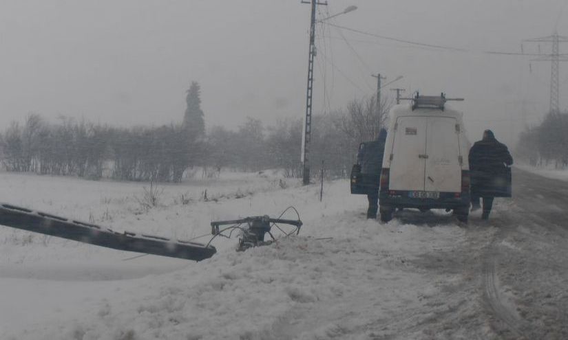 Update/Toate drumurile naționale, ÎNCHISE: Viscolul s-a dezlănțuit în TULCEA spre dimineață