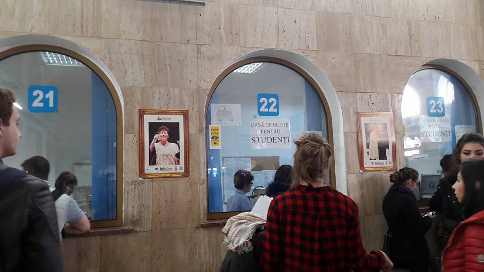 CFR a înființat casele de bilete pentru studenți