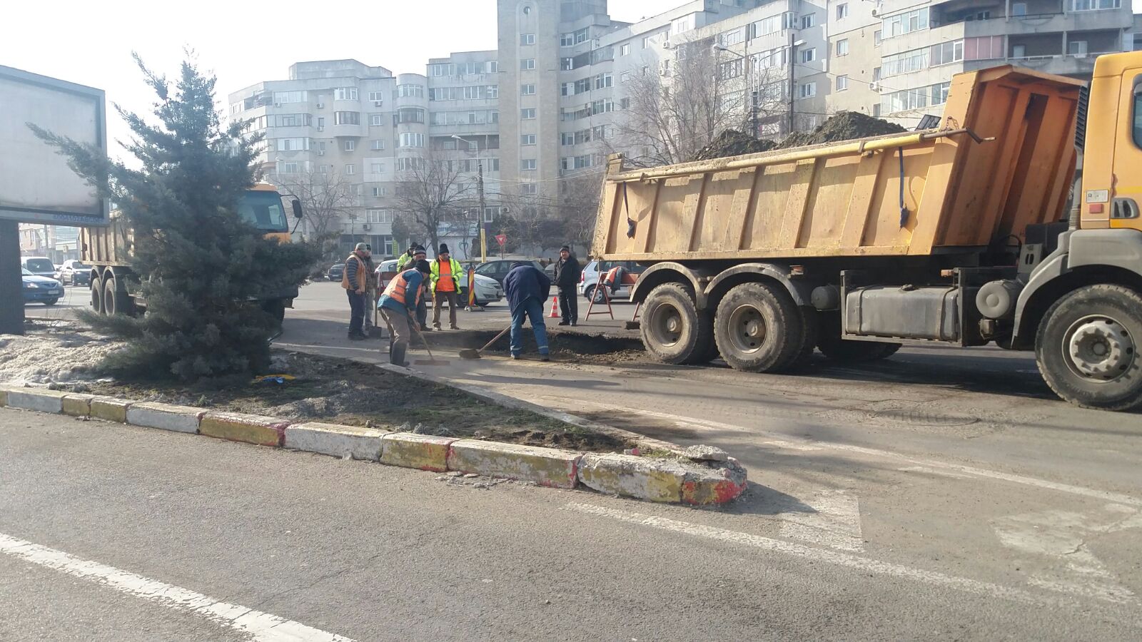 CONSTANȚA: RAJA execută lucrări în zona Dacia pentru verificarea conductelor după iarna grea