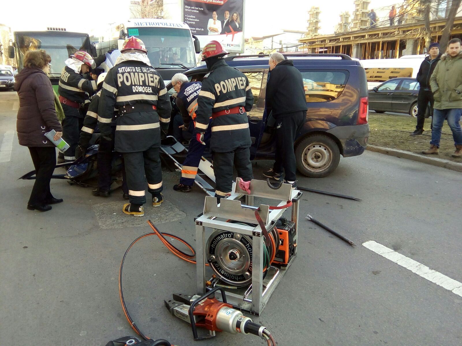 CONSTANȚA: Accident grav pe bulevardul Mamaia