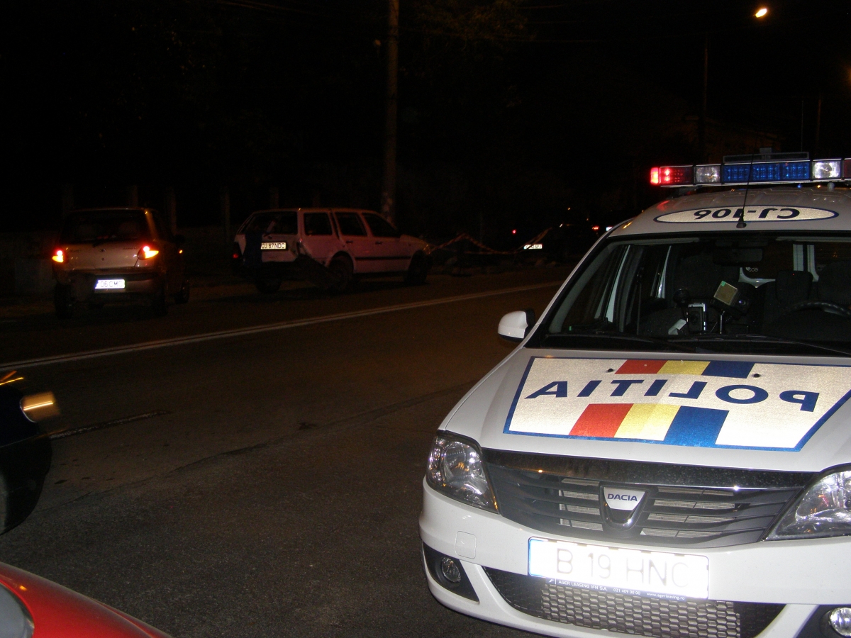 UPDATE/OVIDIU: Accident rutier în sensul giratoriu
