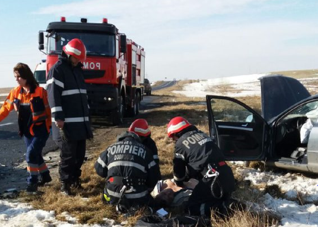 FOTO/VIDEO: O femeie din Tulcea a murit într-un grav accident rutier produs lângă Hârșova