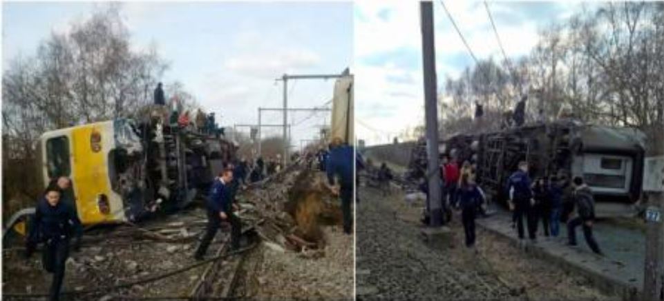 Accident feroviar în BELGIA: Un mort și zeci de răniți