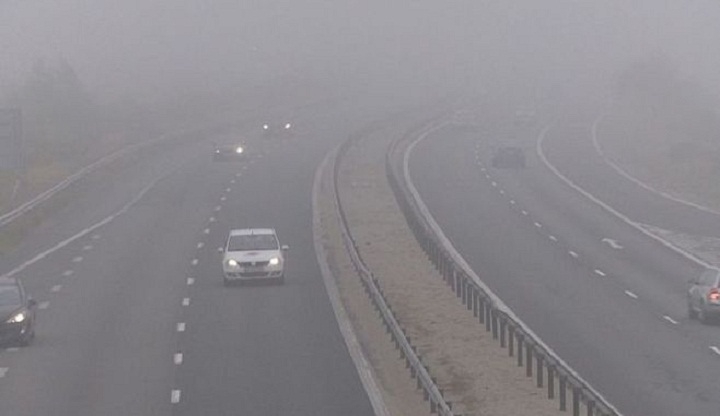 Trafic în condiții de ceață pe Autostrada Soarelui