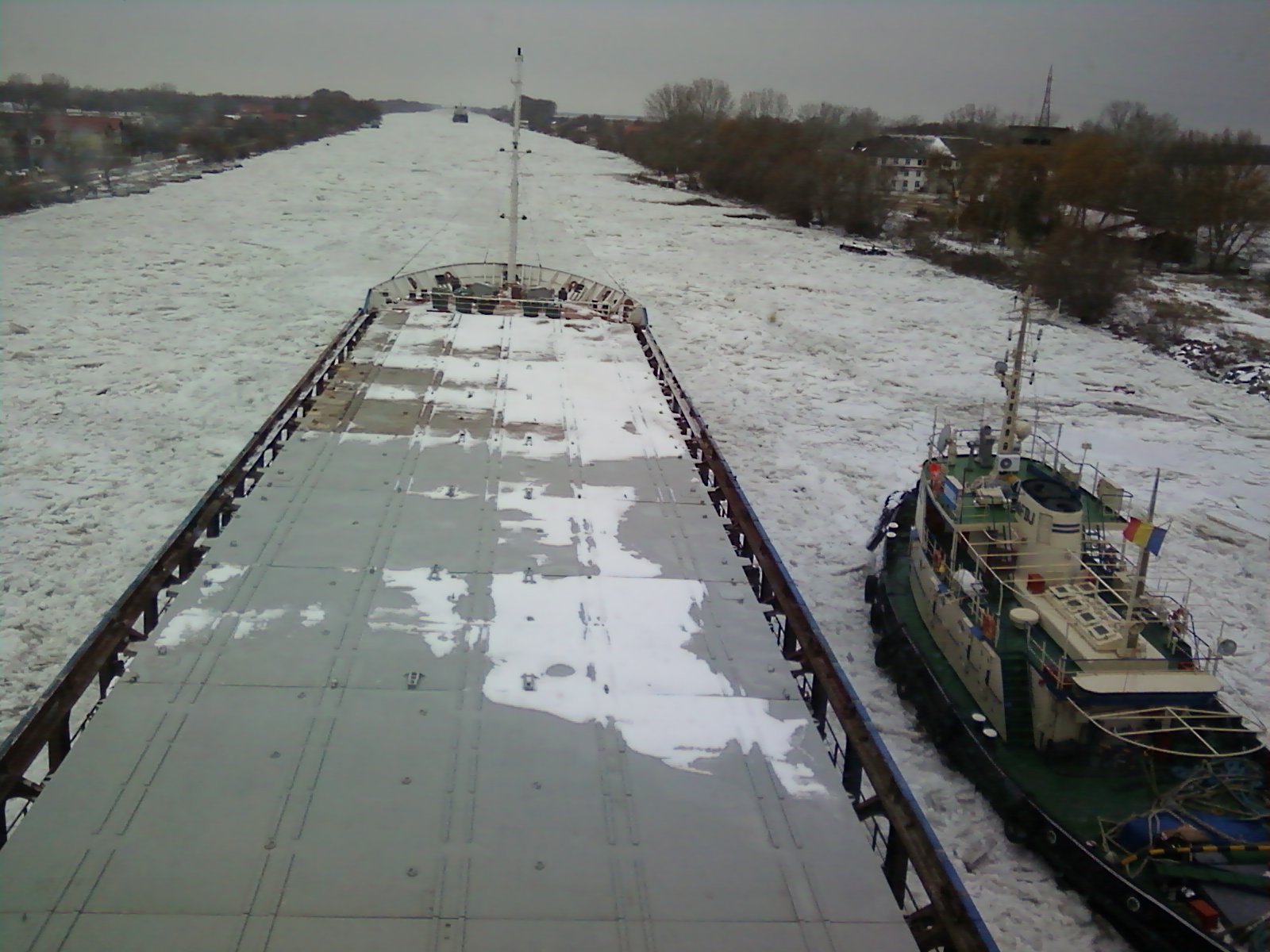 TULCEA: Navele maritime blocate pe brațul Chilia, vor iesi spre Marea Neagră