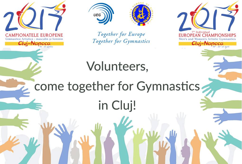 Se caută voluntari pentru Europenele de Gimnastică de la Cluj