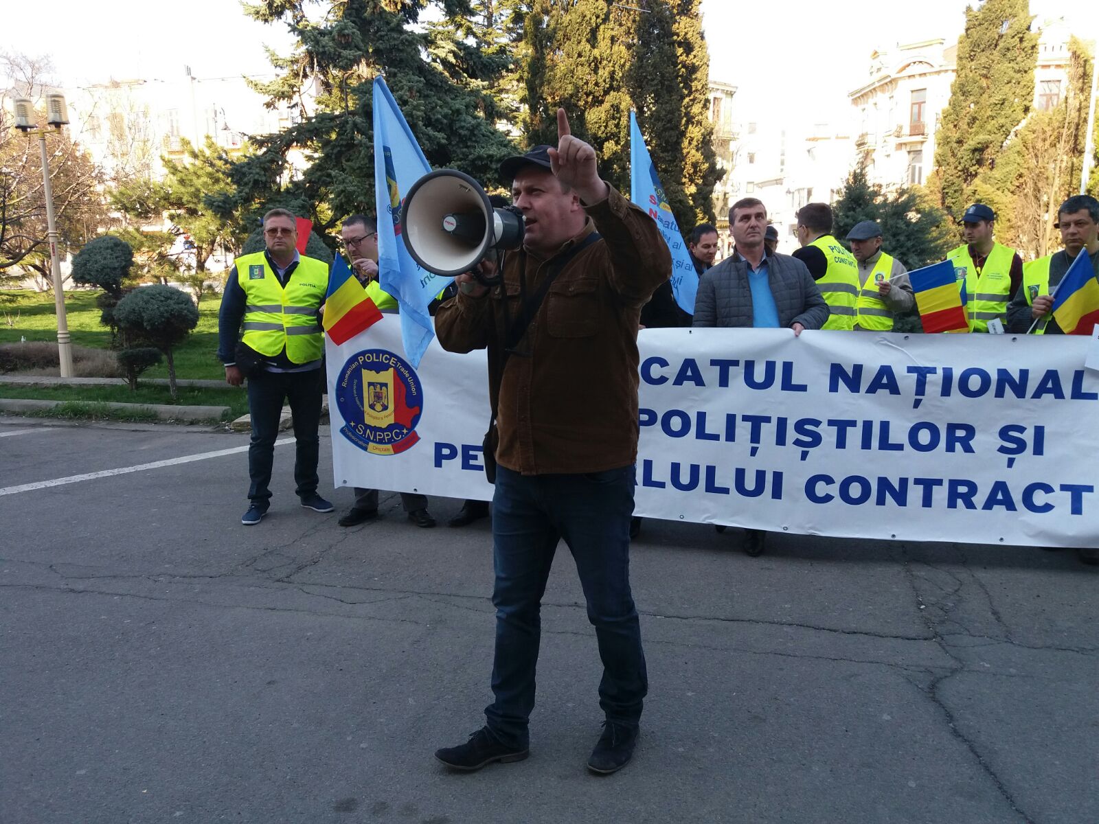 Foto/Video – Județul CONSTANȚA: Polițiștii protestează în stradă
