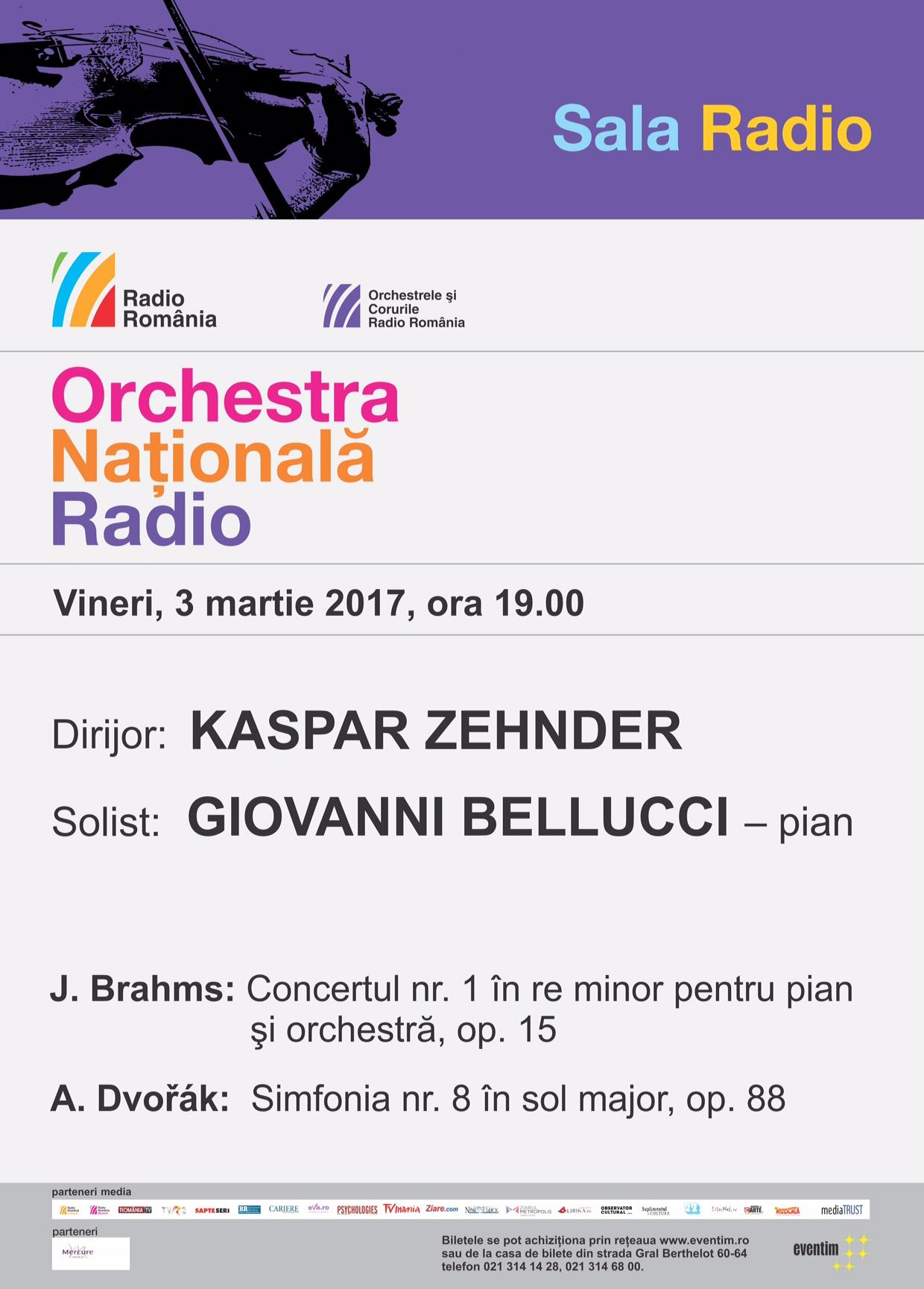 Brahms & Dvořák cu Orchestra Naţională Radio la Sala Radio