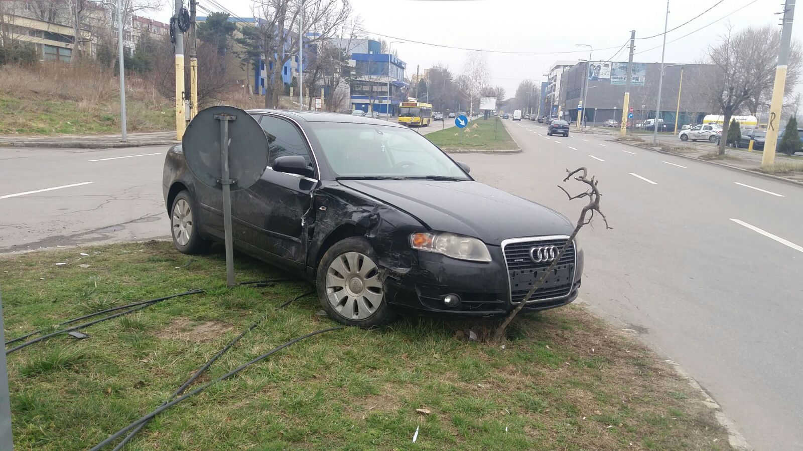 CONSTANȚA/FOTO: Accident la intersecția bulevardului Mamaia cu strada Unirii