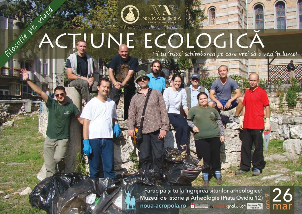 Acțiune de ecologizare a siturilor arheologice din Centrul Istoric al CONSTANȚEI