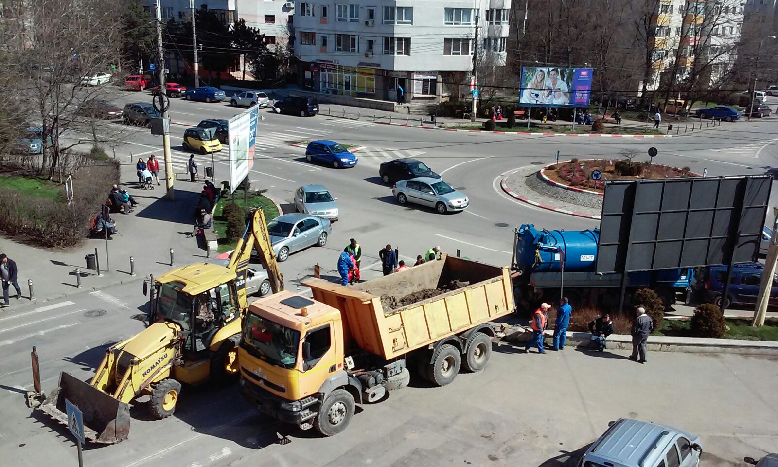 FOTO – CONSTANȚA: Trafic îngreunat din cauza unor lucrări