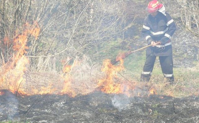 Două incendii de vegetație uscată au izbucnit în județul TULCEA
